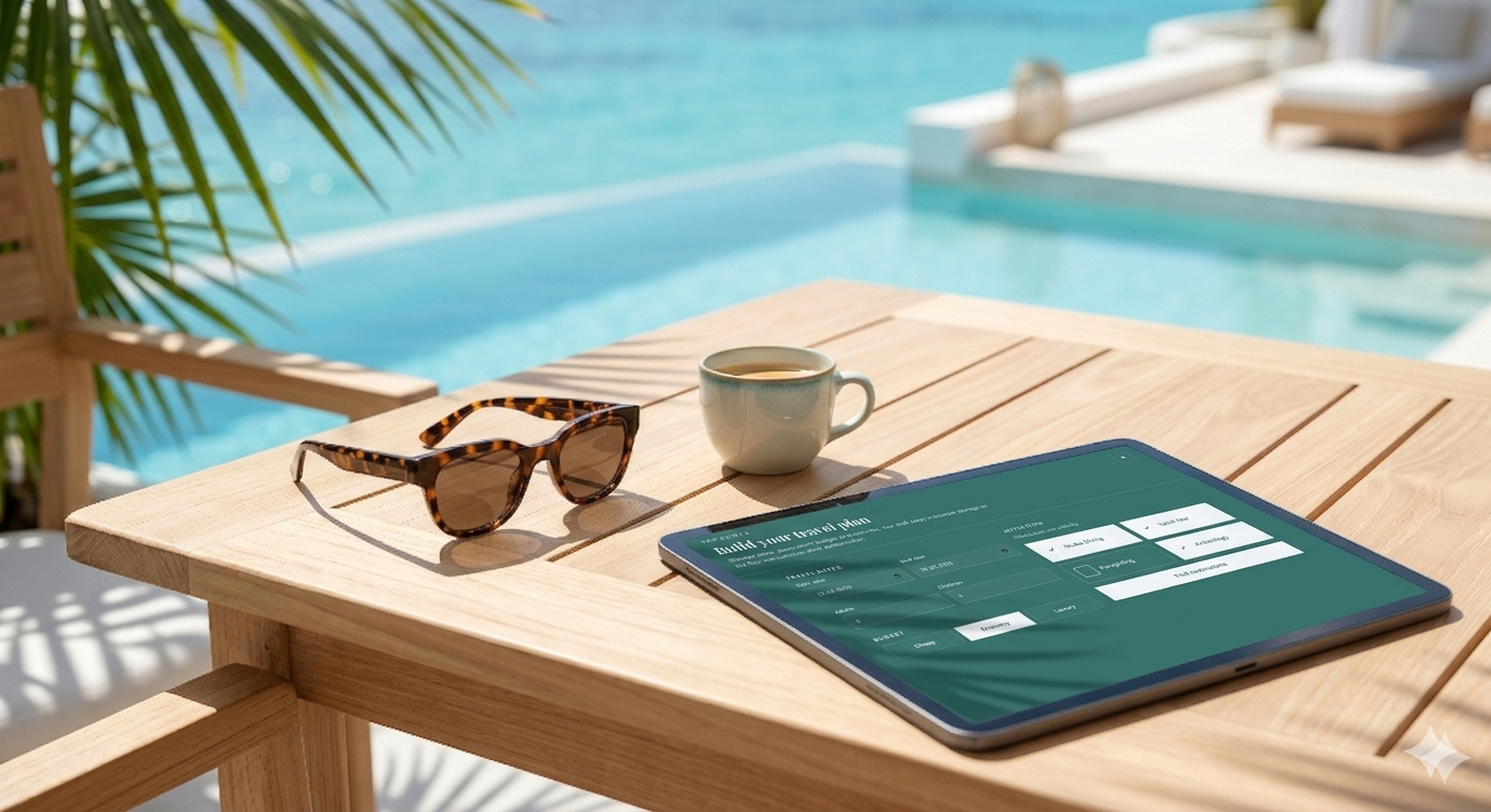 Choose dates, budget, and activities